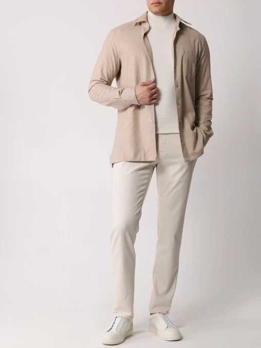 Рубашка Slim Fit хлопковая KITON