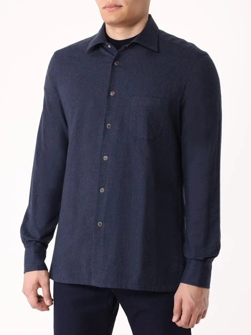 Рубашка Slim Fit хлопковая KITON