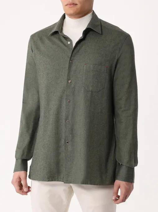 Рубашка Slim Fit хлопковая KITON
