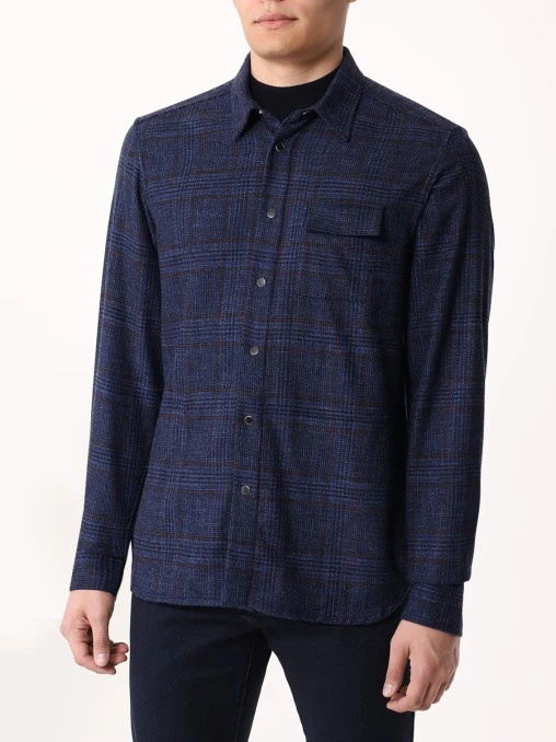 Рубашка Regular Fit шерстяная KITON