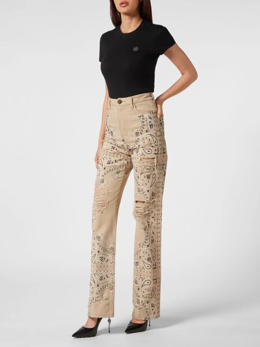 Широкие джинсы PHILIPP PLEIN