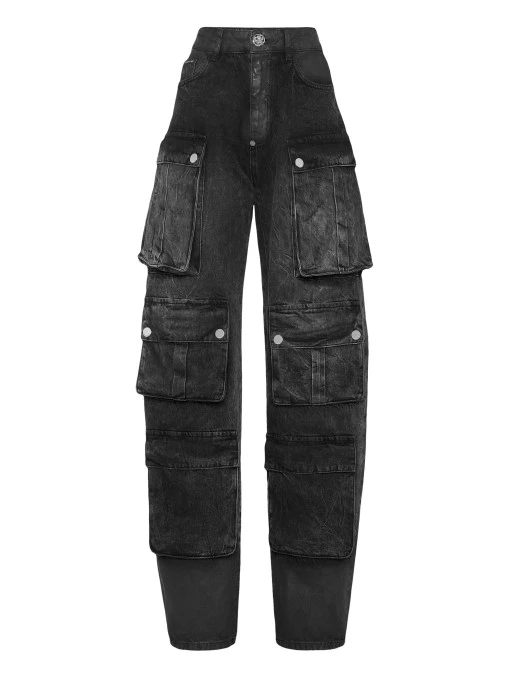 Джинсы-карго хлопковые PHILIPP PLEIN