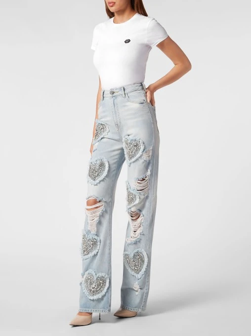 Широкие джинсы PHILIPP PLEIN