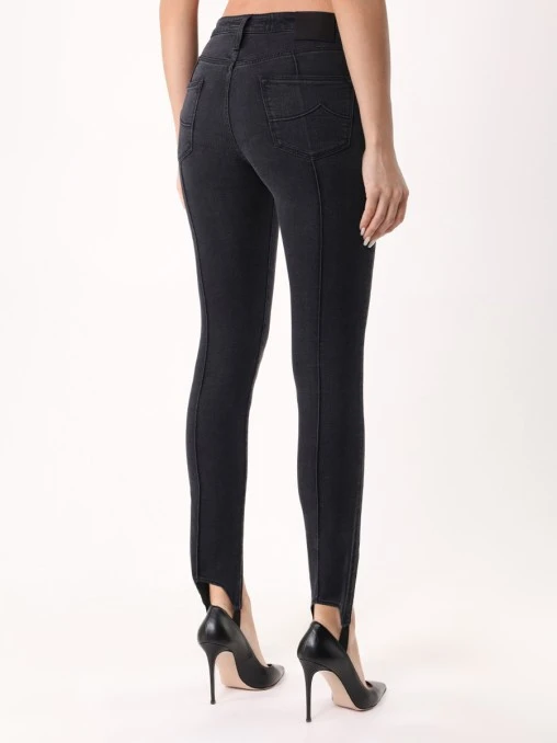 Джинсы Slim Fit со штрипками JACOB COHEN