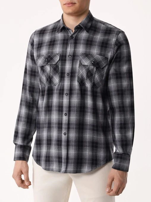 Рубашка Regular Fit из хлопка и лиоцелла CANALI