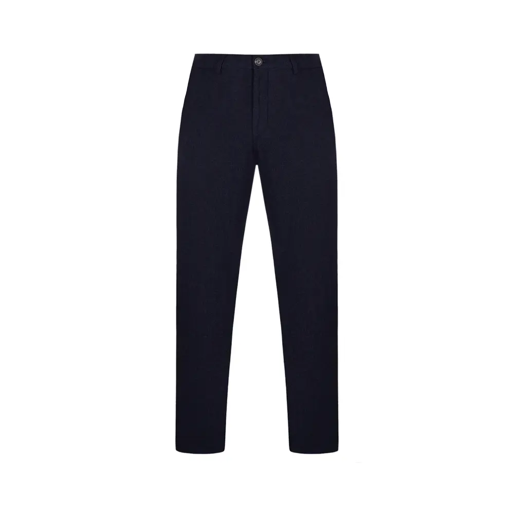 Брюки Regular Fit из хлопка и шерсти