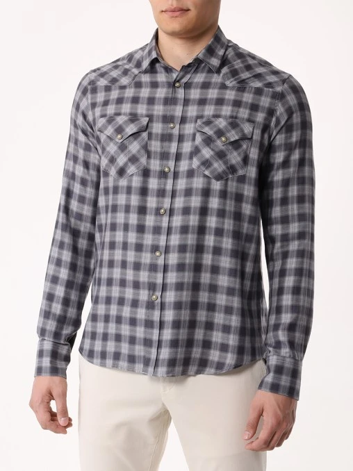 Рубашка Regular Fit хлопковая CANALI