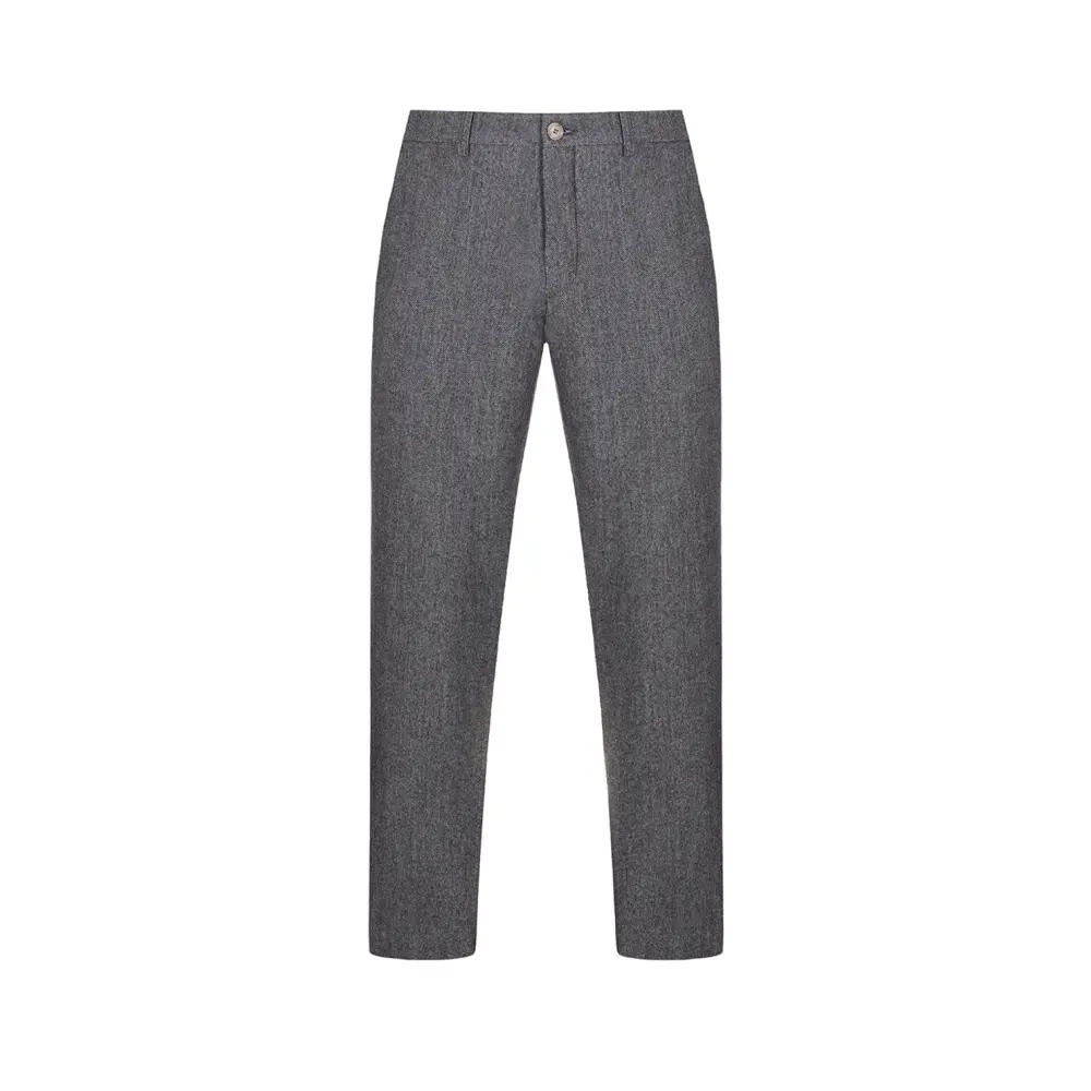 Брюки Regular Fit из хлопка и шерсти