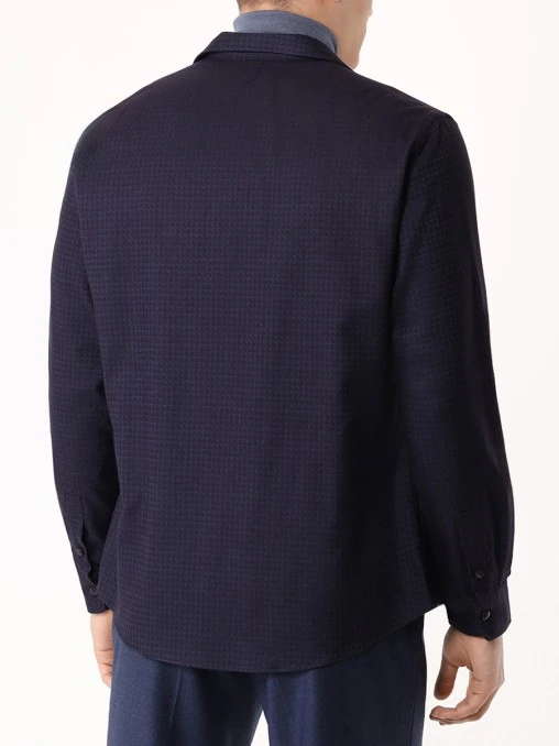 Рубашка Regular Fit из хлопка и лиоцелла CANALI