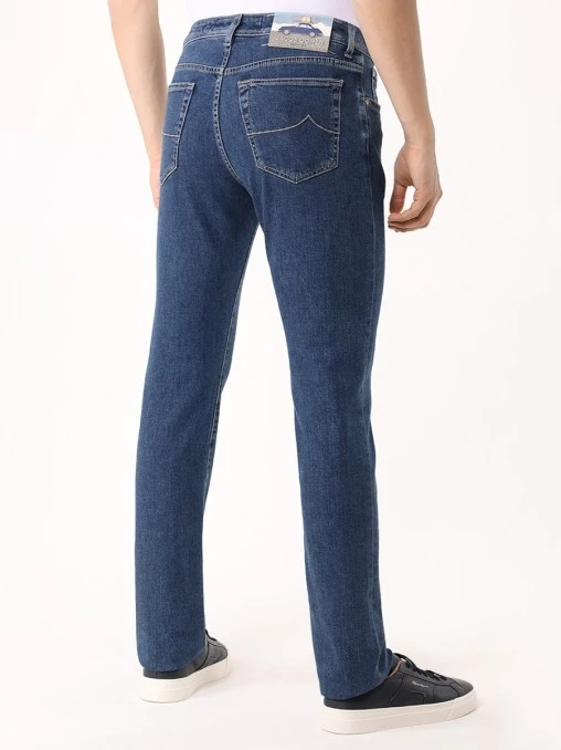 Джинсы Slim Fit хлопковые JACOB COHEN