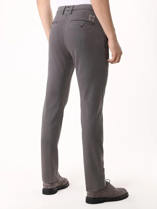 Брюки Slim Fit из модала и хлопка JACOB COHEN