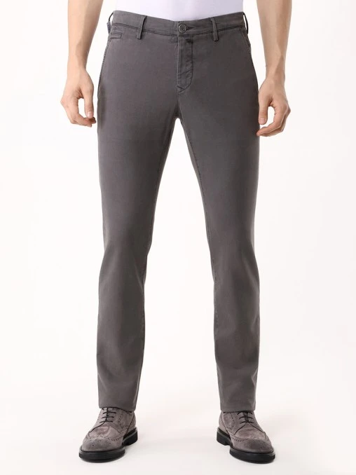 Брюки Slim Fit из модала и хлопка JACOB COHEN