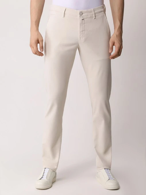 Брюки Slim Fit из модала и хлопка JACOB COHEN