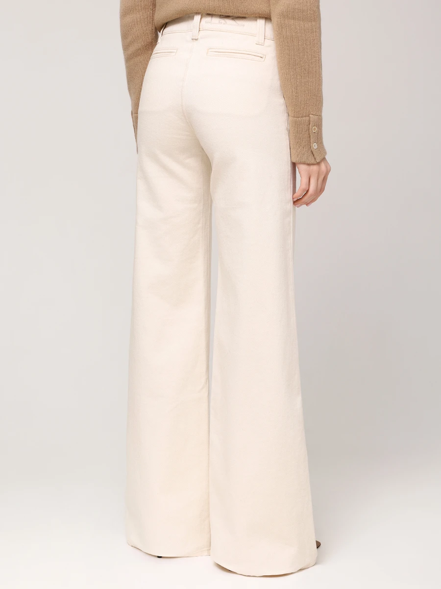 Джинсы-клеш хлопковые