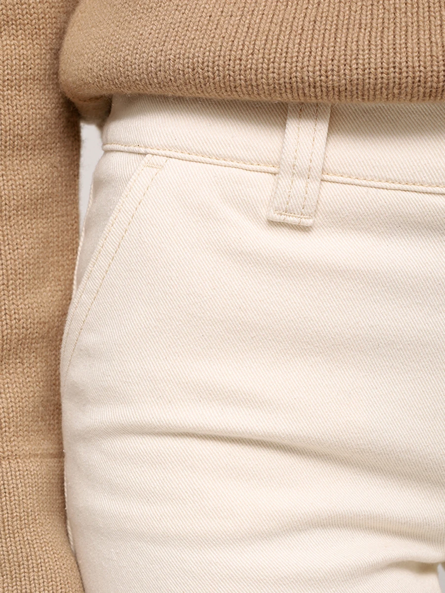 Джинсы-клеш хлопковые