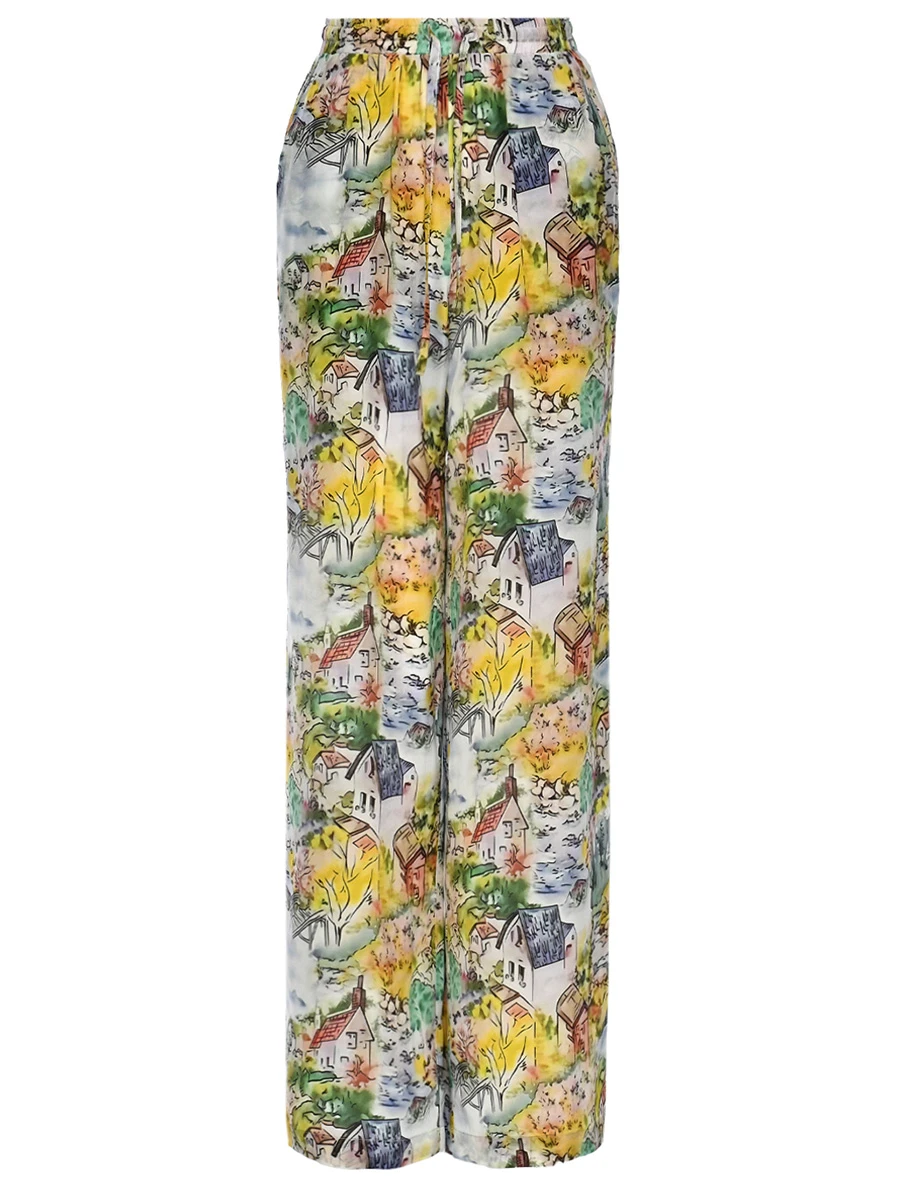 Брюки шелковые