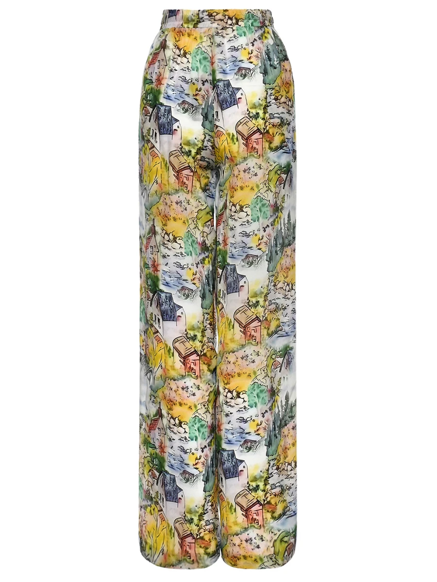 Брюки шелковые