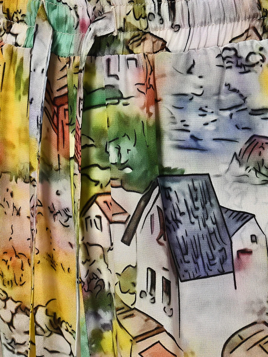 Брюки шелковые