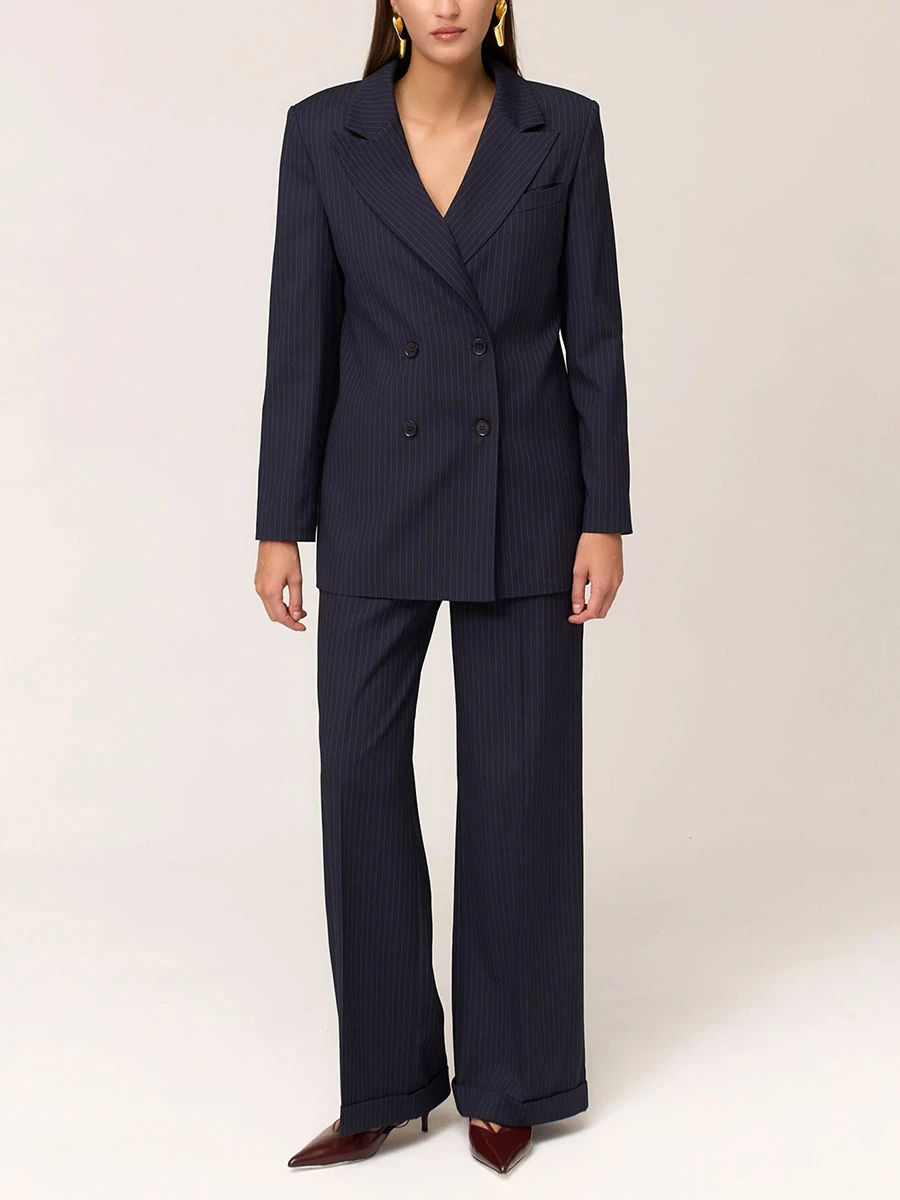 Брюки однотонные