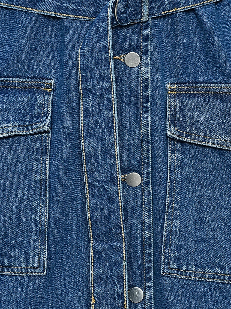 Плащ джинсовый