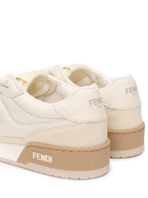 Кеды кожаные Match FENDI