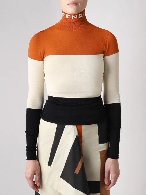 Водолазка из вискозы FENDI