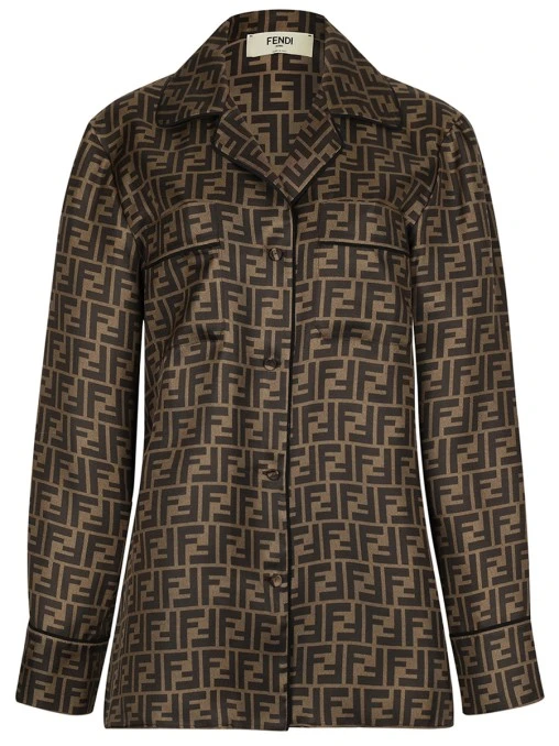 Блуза шелковая FENDI