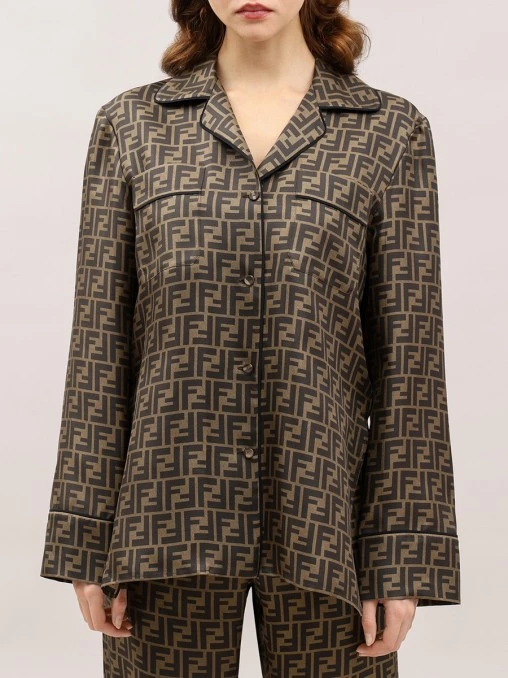 Блуза шелковая FENDI
