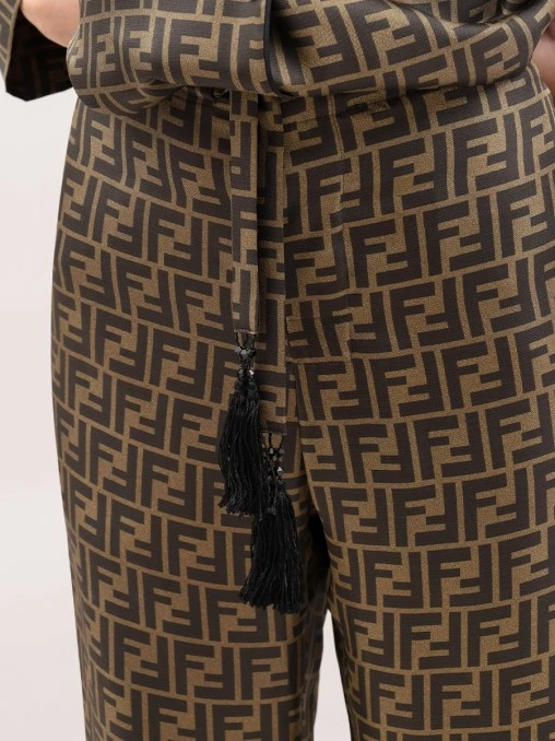 Брюки шелковые FENDI