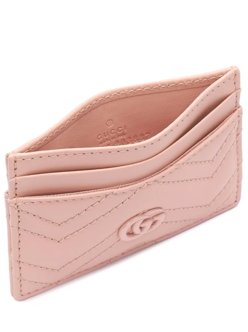 Кардхолдер кожаный GG Marmont GUCCI
