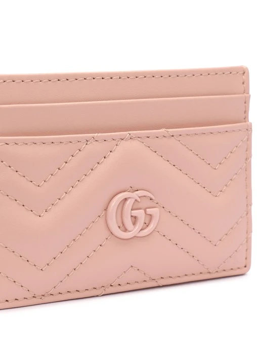 Кардхолдер кожаный GG Marmont GUCCI