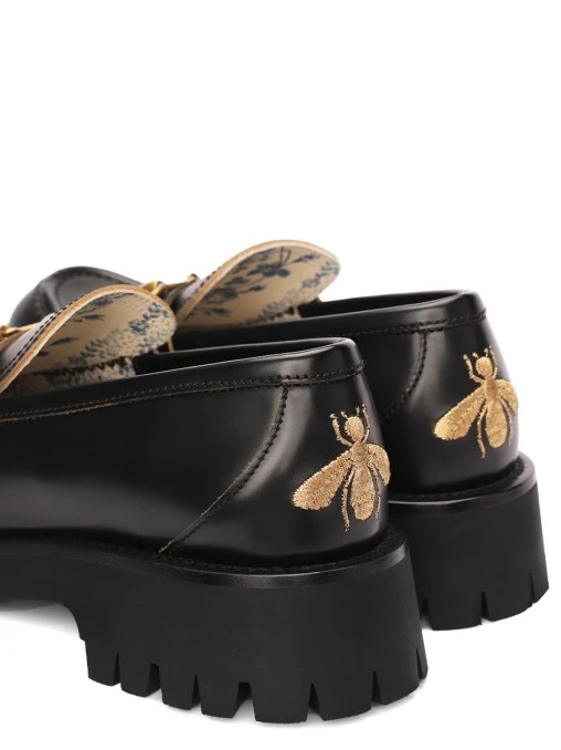 Лоферы кожаные GUCCI