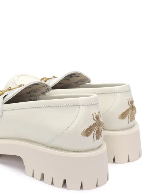 Лоферы кожаные GUCCI