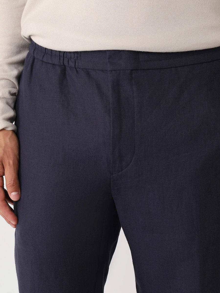 Брюки льняные