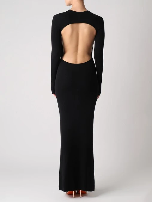 Платье трикотажное SAINT LAURENT