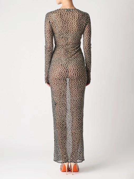 Платье из сетки SAINT LAURENT