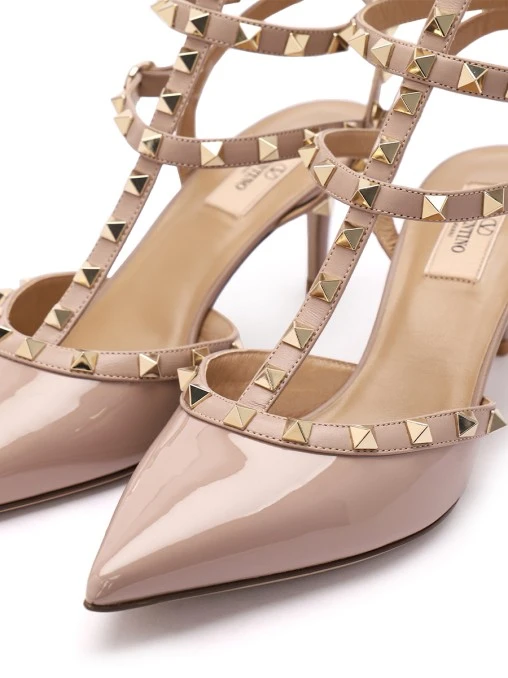 Туфли кожаные Rockstud VALENTINO