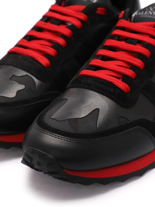 Кроссовки комбинированные Rockrunner VALENTINO