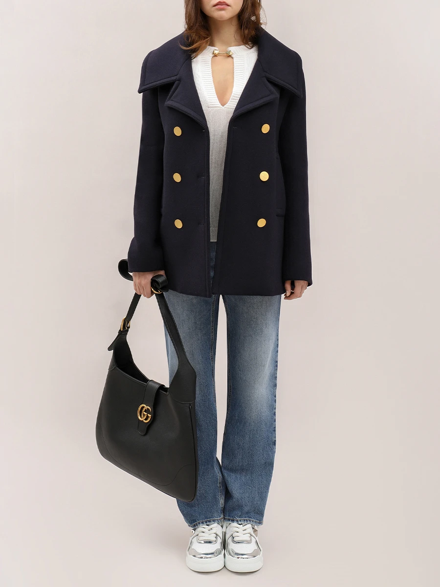 Полупальто шерстяное