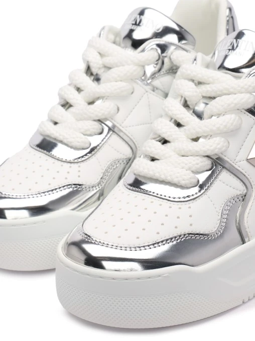 Кеды кожаные One Stud VALENTINO