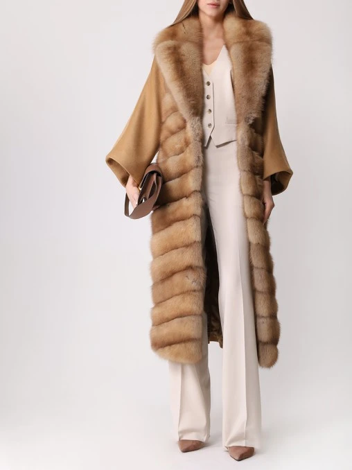 Пальто Феручи комбинированное FURIA