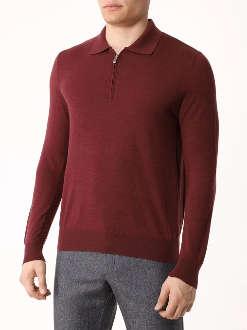 Поло шерстяное BERTOLO LUXURY MENSWEAR