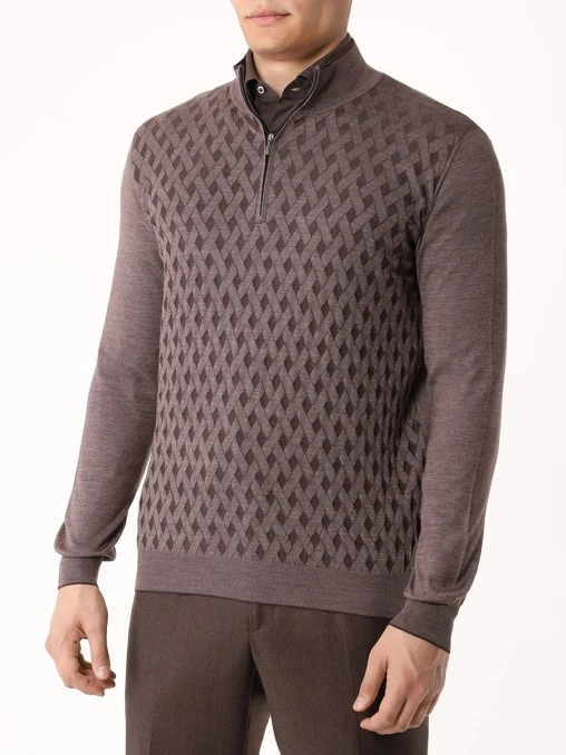 Джемпер шерстяной BERTOLO LUXURY MENSWEAR