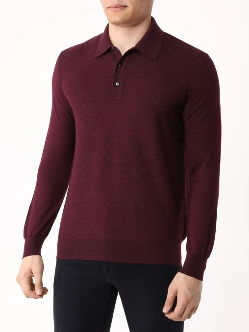 Поло шерстяное BERTOLO LUXURY MENSWEAR