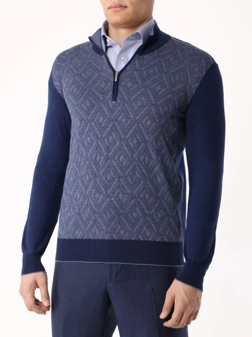 Джемпер шерстяной BERTOLO LUXURY MENSWEAR