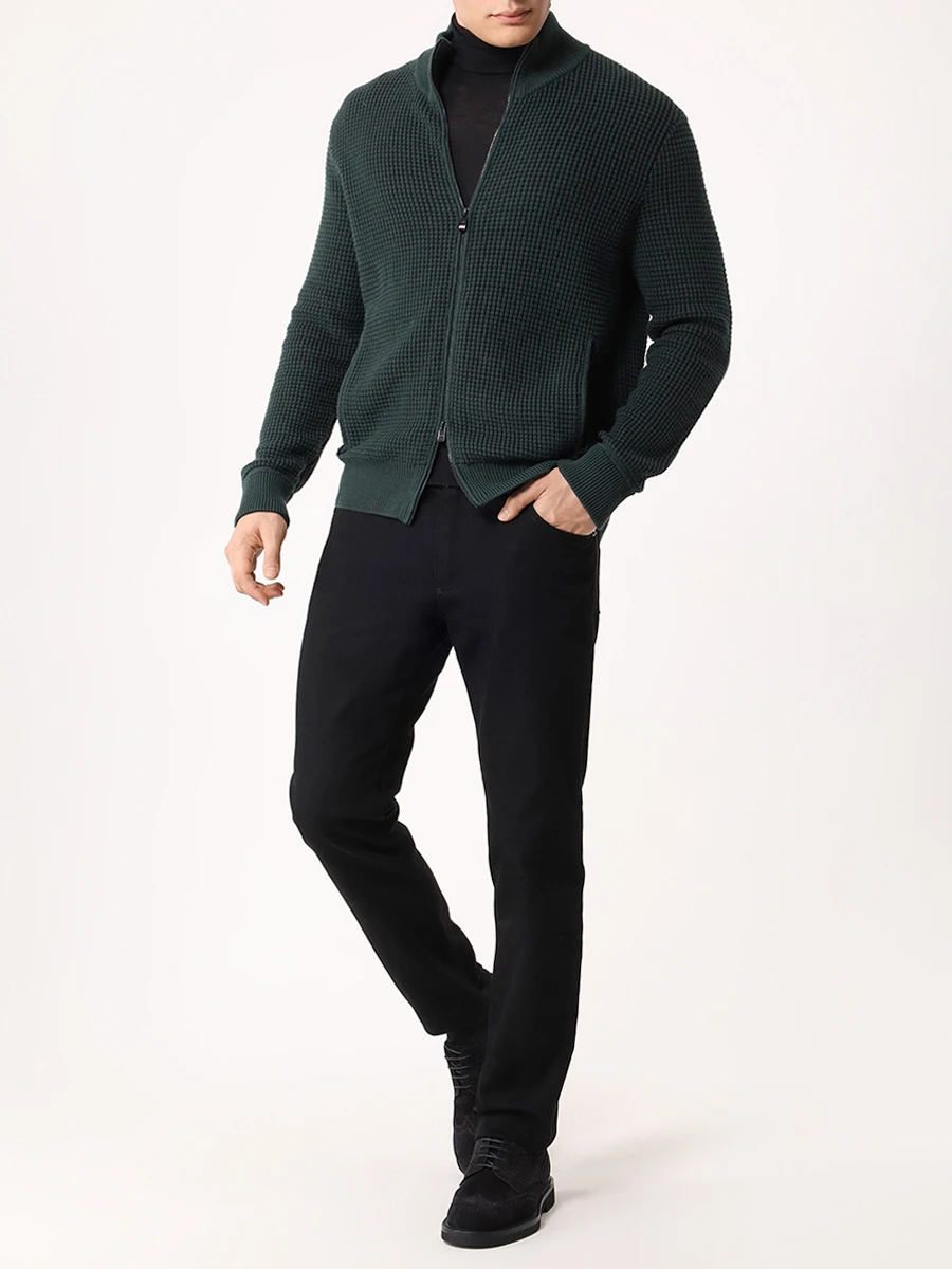 Кардиган из хлопка и шерсти