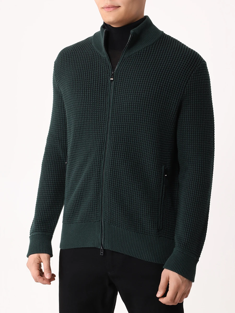 Кардиган из хлопка и шерсти