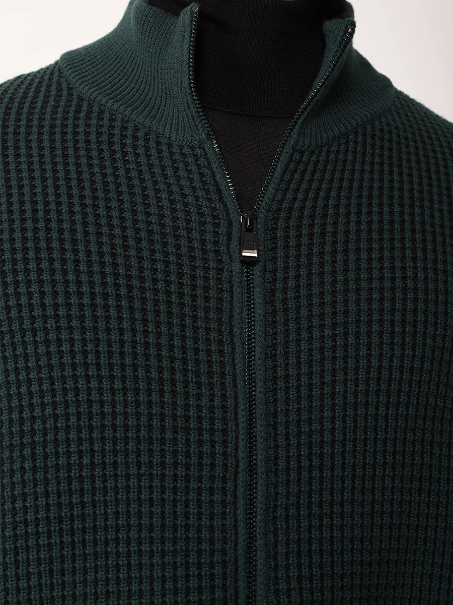 Кардиган из хлопка и шерсти