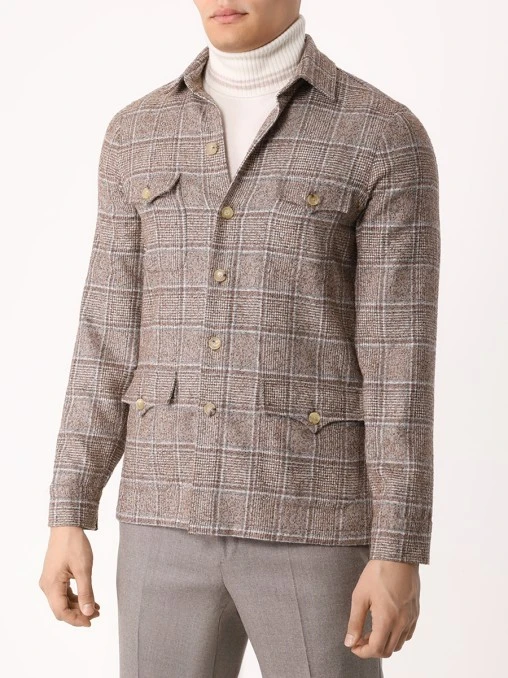 Рубашка Regular Fit шерстяная CESARE ATTOLINI