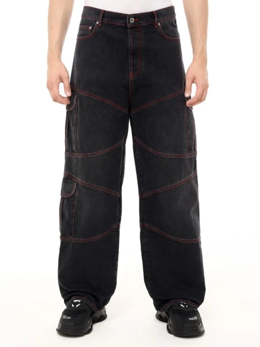 Джинсы-карго хлопковые OFF-WHITE